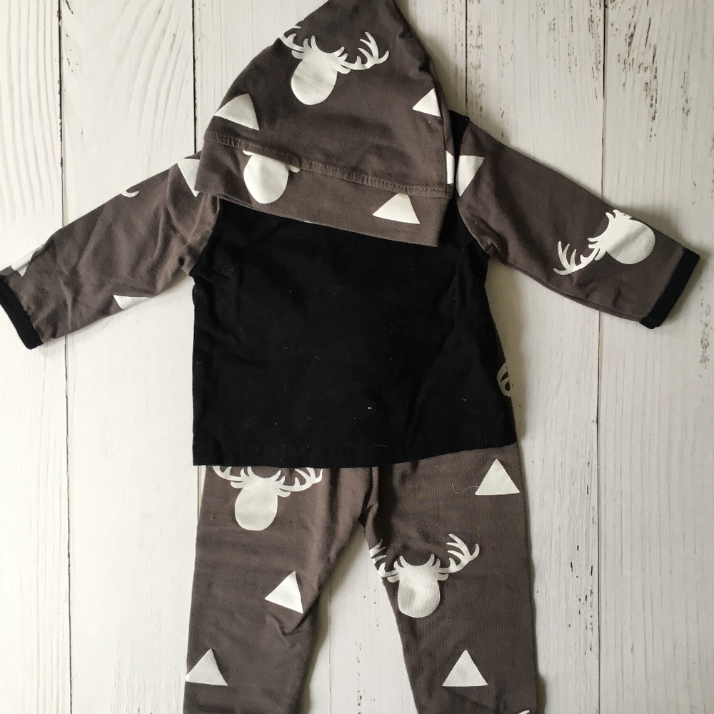 3 Piece Baby Deer Outfit